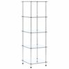 vidaXL Regal mit 5 Ablagen Transparent 40x40x130 cm Hartglas
