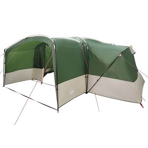 vidaXL Familienzelt f&uuml;r 12 Personen Gr&uuml;n und Wei&szlig; 760 x 645 x 230 cm