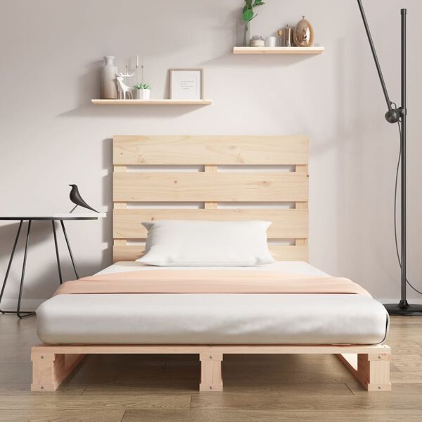 vidaXL Massivholzbett ohne Matratze 75x190 cm Kiefernholz