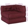 vidaXL Modulares Sofa 2 pcs Kastanienbraun 140 x 70 x 56 cm Stoff