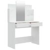 vidaXL Schminktisch mit Spiegel Weiß 96x40x142 cm