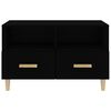 vidaXL TV-Schrank Schwarz 80x36x50 cm Holzwerkstoff