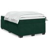 vidaXL Boxspringbett mit Matratze Dunkelgr&uuml;n 120x200 cm Samt