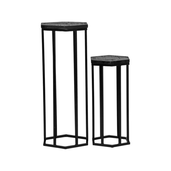 LABEL51 2-tlg. Pflanzenst&auml;nder-Set Slide Schwarz