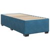 vidaXL Boxspringbett mit Matratze Dunkelblau 90x200 cm Samt