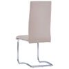 vidaXL Freischwinger 2 Stk. Cappuccino-Braun Kunstleder