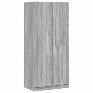 vidaXL Kleiderschrank Grau Sonoma 80x52x180 cm Holzwerkstoff