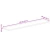 vidaXL Tischplatte 140x50x3,8 cm Rechteckig Altholz Massiv