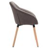 vidaXL Esszimmerst&uuml;hle 4 Stk. Taupe Stoff