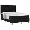 vidaXL Boxspringbett mit Kissen Schwarz 190 x 140 cm Stoff