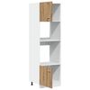 vidaXL Mikrowellenschrank Lyon Artisan-Eiche 60x57x207 cm Holzwerkstoff