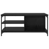 vidaXL Couchtisch Schwarz Eichen-Optik 100 x 50 x 45 cm Holzwerkstoff