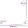 vidaXL Abdeckplane 650 g/m&sup2; 2,5 x 3,5 m Blau