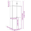 vidaXL Hochschrank Grau Sonoma 80x42,5x225 cm Holzwerkstoff