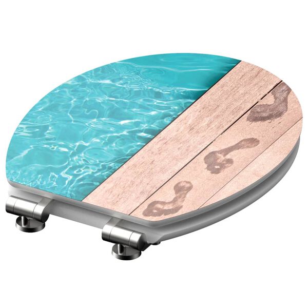 SCH&Uuml;TTE WC-Sitz mit Absenkautomatik POOLSIDE Hochglanz MDF