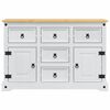vidaXL Aufbewahrungs-Truhen Wei&szlig; 112 x 40 x 75 cm Massives Kiefernholz