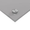 vidaXL K&uuml;chenr&uuml;ckwand 2 pcs Hellgrau 120 x 40 cm Geh&auml;rtetes Glas