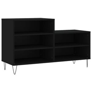 vidaXL Schuhregal Schwarz 102x36x60 cm Holzwerkstoff
