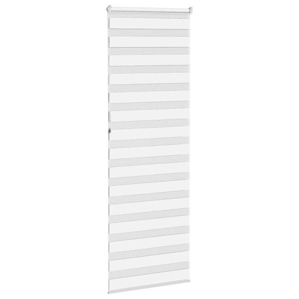 vidaXL Doppelrollo Wei&szlig; 90x230 cm Stoffbreite 85,9 cm Polyester