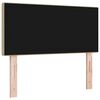 vidaXL LED Kopfteil mit LED-Lichtleisten Grau-Gr&uuml;n 90 cm Polyester