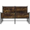 vidaXL Metallbett ohne Matratze R&auml;uchereiche 140x190 cm