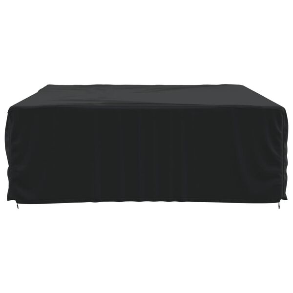 vidaXL Gartenm&ouml;bel-Abdeckung Schwarz 350x260x90 cm 420D Oxford