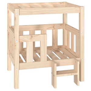 vidaXL Hundebett 65,5x50,5x70 cm Massivholz Kiefer