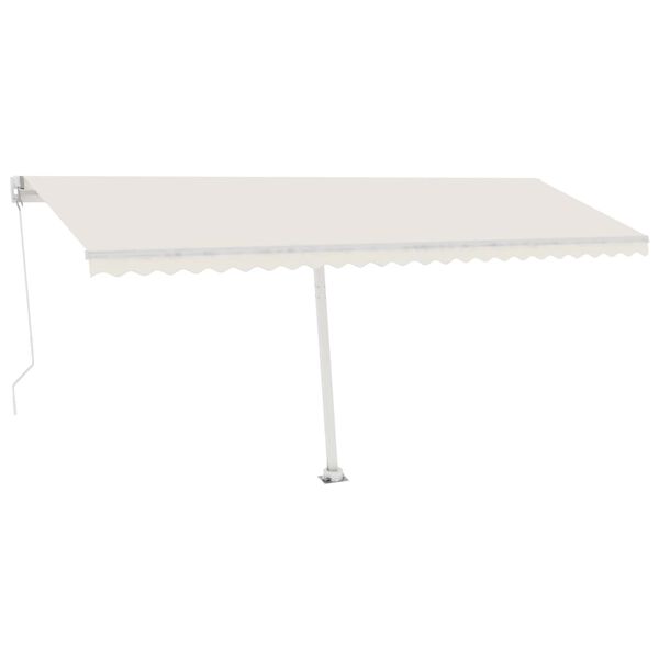 vidaXL Standmarkise Manuell Einziehbar 500x300 cm Creme
