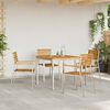 vidaXL Gartenstuhl 4 pcs &Ouml;l-Natur 56 x 54,5 x 87 cm Massivholz Akazie