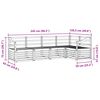 vidaXL Sofagarnituren 5 pcs Natur Massivholz Akazie