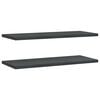vidaXL Wandregale 2 Stk. 100x40 cm Schwarz Edelstahl