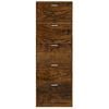 vidaXL Schuhschrank R&auml;uchereiche 59x17x169 cm Holzwerkstoff
