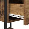 vidaXL Bettschrank 2 pcs Altholz 40 x 39 x 40 cm Holzwerkstoff