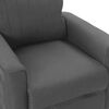 vidaXL Massagesessel mit Aufstehhilfe Dunkelgrau Stoff