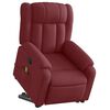 vidaXL Massagesessel mit Aufstehhilfe Weinrot Stoff
