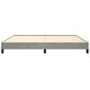 vidaXL Bettgestell ohne Matratze Hellgrau 200x200 cm Samt