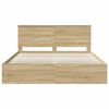 vidaXL Bettrahmen Sonoma 180 x 200 cm Massives Kiefernholz