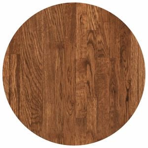 vidaXL Tischplatte Hellbraun &Oslash; 40 x 2,5 cm Massivholz Eiche