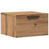 vidaXL Wand-Nachttisch Artisan-Eiche 34x30x20 cm