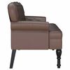 vidaXL Chesterfield Bank Braun 119,5 x 64,5 x 75 cm Kunstleder