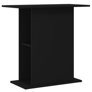 vidaXL Aquariumst&auml;nder Schwarz 75x36x72,5 cm Holzwerkstoff