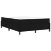 vidaXL Boxspringbett Schwarz 140 x 200 cm Stoff
