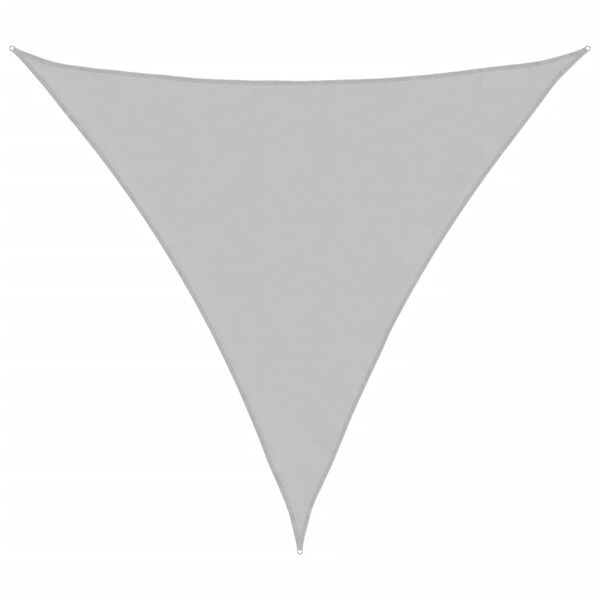 vidaXL Sonnensegel Hellgrau 3x3x3 m 100% Polyester Oxford