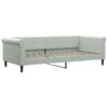 vidaXL Tagesbett Hellgrau 90x200 cm Samt