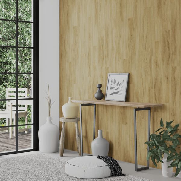 vidaXL Wandpaneele Holzoptik Braun PVC 4,12 m&sup2;