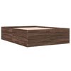 vidaXL Bettgestell Braun Eichen-Optik 120x200 cm Holzwerkstoff
