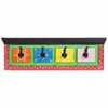 vidaXL Garderobenst&auml;nder Schwarz 80 x 25 x 2 cm Massivholz Mango