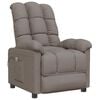 vidaXL Massagesessel Taupe Stoff