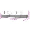 vidaXL 5-tlg. Garten-Lounge-Set mit Kissen Schwarz Poly Rattan