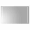 vidaXL LED-Badezimmerspiegel Transparent 50 x 30 cm Geh&auml;rtetes Glas